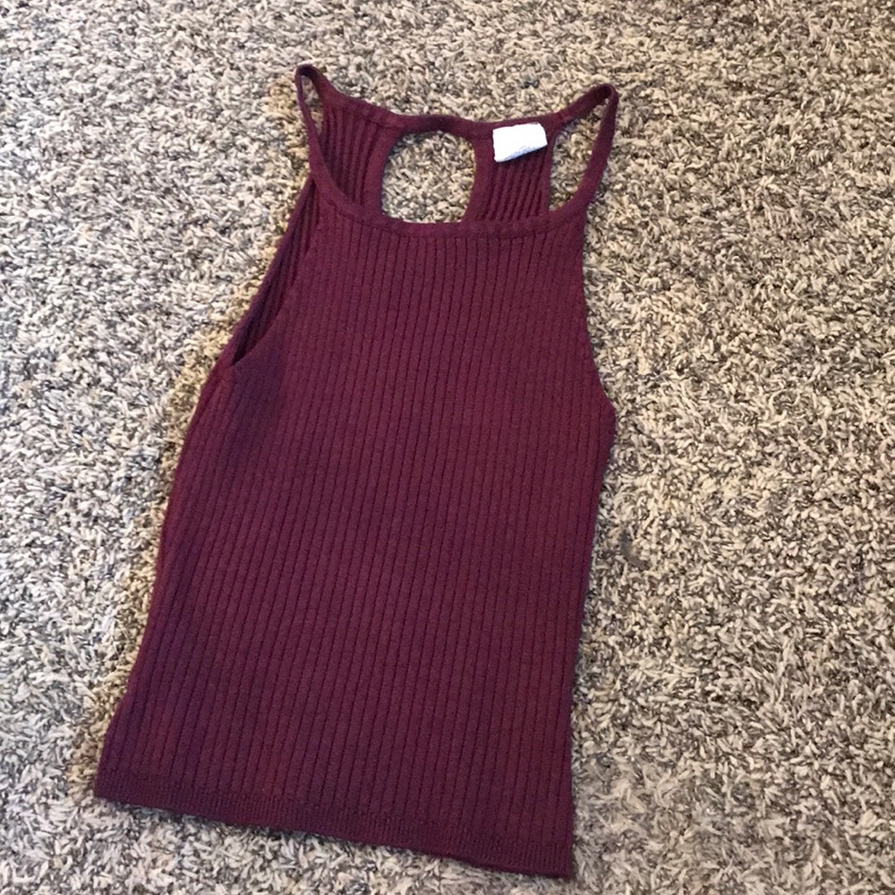 maroon halter top!
